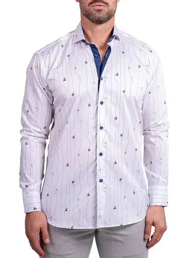Maceoo Men's Einstein Ascension Shirt - White | Thumbnail 2 Maceoo Men's Einstein Ascension Shirt - White | Thumbnail 2