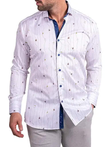 Maceoo Men's Einstein Ascension Shirt - White | Thumbnail 3 Maceoo Men's Einstein Ascension Shirt - White | Thumbnail 3