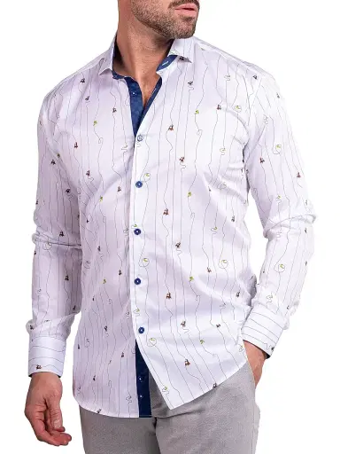 Maceoo Men's Einstein Ascension Shirt - White | Thumbnail 4 Maceoo Men's Einstein Ascension Shirt - White | Thumbnail 4