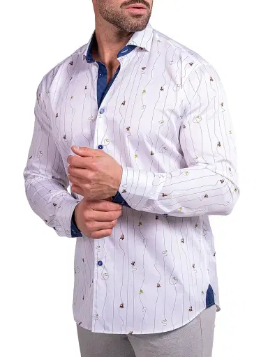 Maceoo Men's Einstein Ascension Shirt - White | Thumbnail 5 Maceoo Men's Einstein Ascension Shirt - White | Thumbnail 5