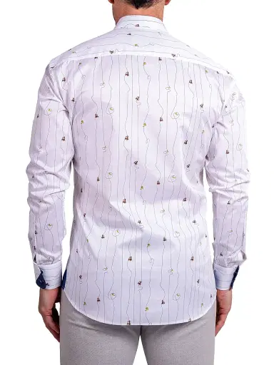 Maceoo Men's Einstein Ascension Shirt - White | Thumbnail 6 Maceoo Men's Einstein Ascension Shirt - White | Thumbnail 6