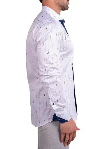 Maceoo Men's Einstein Ascension Shirt - White | Thumbnail 7 Maceoo Men's Einstein Ascension Shirt - White | Thumbnail 7