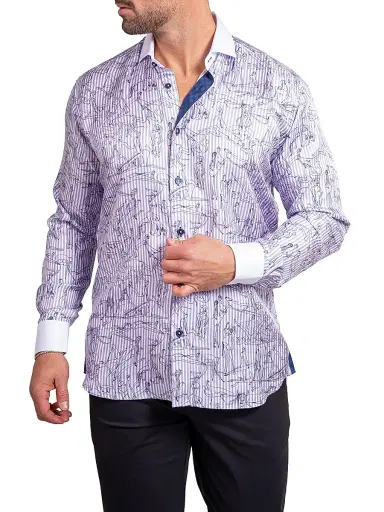 Maceoo Men's Einstein Ascension Shirt - White | Thumbnail 3 Maceoo Men's Einstein Ascension Shirt - White | Thumbnail 3