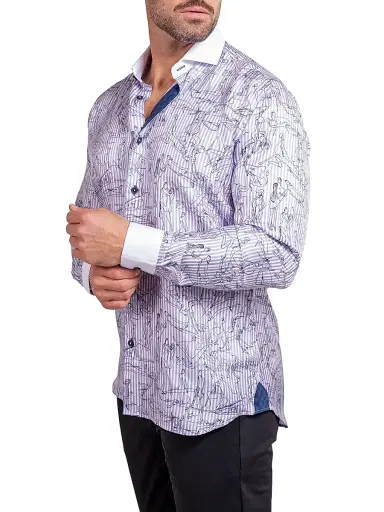 Maceoo Men's Einstein Ascension Shirt - White | Thumbnail 4 Maceoo Men's Einstein Ascension Shirt - White | Thumbnail 4