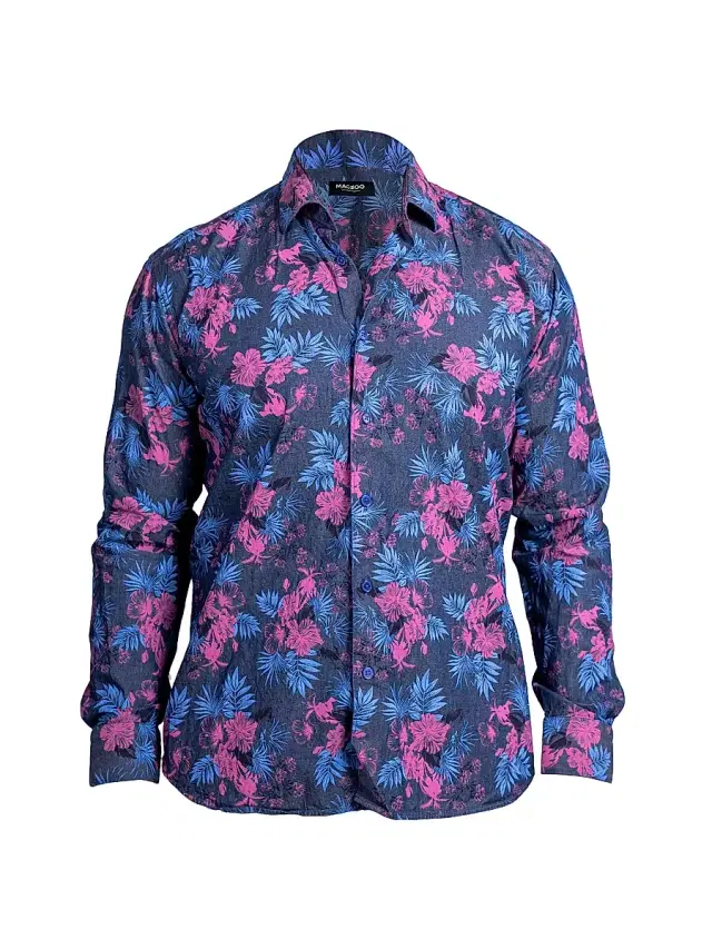 Maceoo Men's Engineered Ascension Shirt - Blue