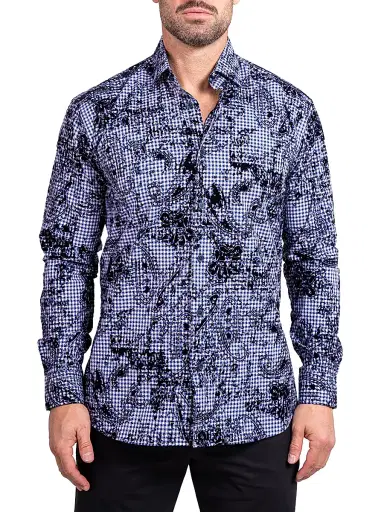 Maceoo Men's Fibonacci Ascension Shirt - Blue - Size XXXXL | Thumbnail 2