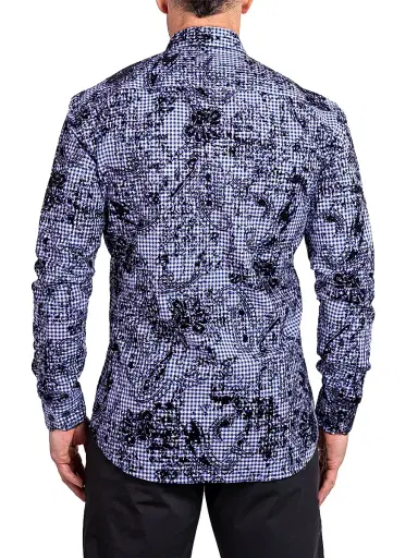 Maceoo Men's Fibonacci Ascension Shirt - Blue - Size XXXXL | Thumbnail 6