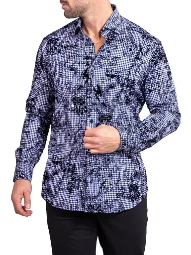 Maceoo Men's Fibonacci Ascension Shirt - Blue - Size XXXXL | Thumbnail 7