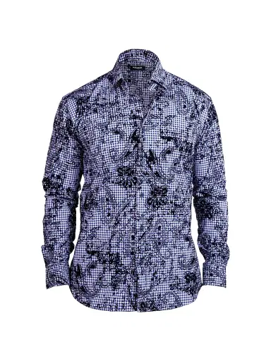 Maceoo Men's Fibonacci Ascension Shirt - Blue - Size XXXXL | Thumbnail 1
