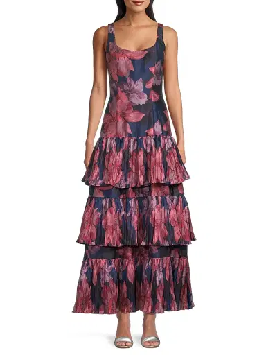 Hutch Women's Luna Floral Tiered Maxi Dress | Thumbnail 3 Hutch Women's Luna Floral Tiered Maxi Dress | Thumbnail 3