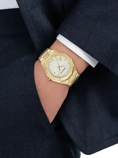 FERRAGAMO Men's Versilia Goldtone Ion-Plated Stainless Steel Bracelet Watch/40MM - Gold | Thumbnail 2