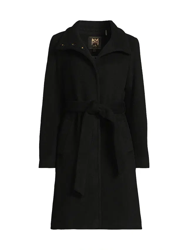 Milly Women's SB Wool-Blend Coat - Black