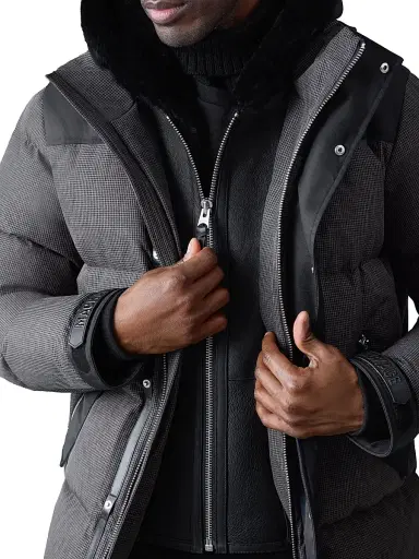 Mackage Men's Riley-MHT Quilted Down Jacket - Carbon Multi Black | Thumbnail 5 Mackage Men's Riley-MHT Quilted Down Jacket - Carbon Multi Black | Thumbnail 5