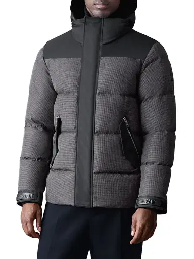 Mackage Men's Riley-MHT Quilted Down Jacket - Carbon Multi Black | Thumbnail 1 Mackage Men's Riley-MHT Quilted Down Jacket - Carbon Multi Black | Thumbnail 1