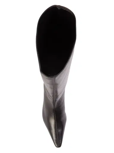 Black Suede Studio Women's Sutton 50MM Leather Boots - Black Leather | Thumbnail 5 Black Suede Studio Women's Sutton 50MM Leather Boots - Black Leather | Thumbnail 5