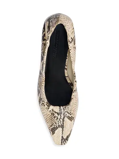 Bernardo 1946 Women's Manu Elastic Pumps - Natural Snake | Thumbnail 3