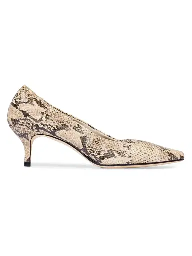 Bernardo 1946 Women's Manu Elastic Pumps - Natural Snake | Thumbnail 1