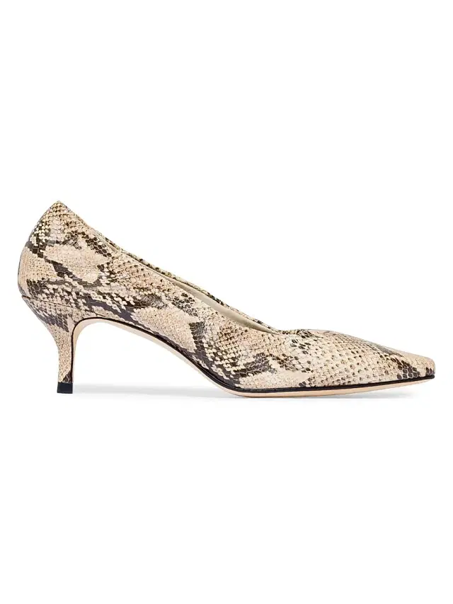 Bernardo 1946 Women's Manu Elastic Pumps - Natural Snake