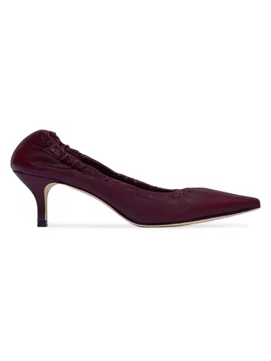 Bernardo 1946 Women's Manu Elastic Pumps - Dark Plum | Thumbnail 1