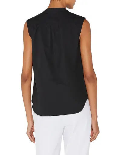 CALLAS MILANO Women's Olympia Sleeveless Poplin Top - Black - Size 2 | Thumbnail 3 CALLAS MILANO Women's Olympia Sleeveless Poplin Top - Black - Size 2 | Thumbnail 3