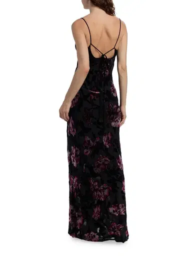 Sabina Musáyev Women's Alenoy Floral Velvet Gown - Black - Size Large | Thumbnail 5 Sabina Musáyev Women's Alenoy Floral Velvet Gown - Black - Size Large | Thumbnail 5