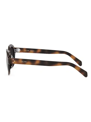 Celine Men's 3 Dots HD 48MM Square Sunglasses - Blonde Havana And Smoke | Thumbnail 3 Celine Men's 3 Dots HD 48MM Square Sunglasses - Blonde Havana And Smoke | Thumbnail 3