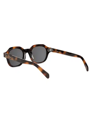 Celine Men's 3 Dots HD 48MM Square Sunglasses - Blonde Havana And Smoke | Thumbnail 4 Celine Men's 3 Dots HD 48MM Square Sunglasses - Blonde Havana And Smoke | Thumbnail 4