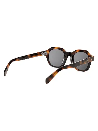 Celine Men's 3 Dots HD 48MM Square Sunglasses - Blonde Havana And Smoke | Thumbnail 6 Celine Men's 3 Dots HD 48MM Square Sunglasses - Blonde Havana And Smoke | Thumbnail 6