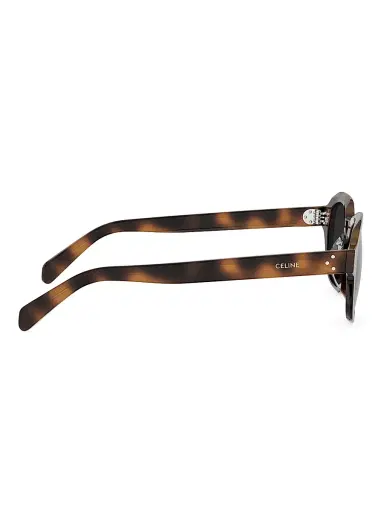 Celine Men's 3 Dots HD 48MM Square Sunglasses - Blonde Havana And Smoke | Thumbnail 7 Celine Men's 3 Dots HD 48MM Square Sunglasses - Blonde Havana And Smoke | Thumbnail 7