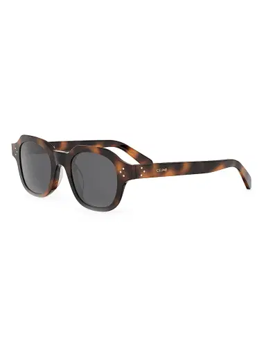 Celine Men's 3 Dots HD 48MM Square Sunglasses - Blonde Havana And Smoke | Thumbnail 1 Celine Men's 3 Dots HD 48MM Square Sunglasses - Blonde Havana And Smoke | Thumbnail 1