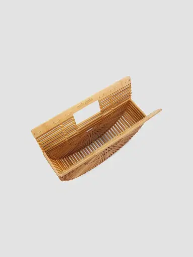 Cult Gaia Women's Gaia's Ark  Top-Handle Bag - Natural | Thumbnail 3