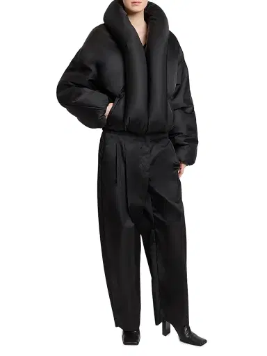 Alaïa Women's Padded Puffer Jacket - Noir - Size 8 | Thumbnail 2 Alaïa Women's Padded Puffer Jacket - Noir - Size 8 | Thumbnail 2