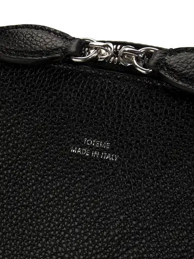 TOTEME Women's Medium Grained-Leather Day Tote - Black | Thumbnail 6