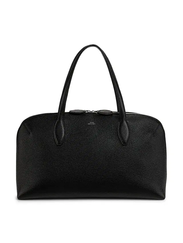 Toteme Women's  Grained-Leather Day Tote - Black