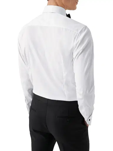 Eton Men's Contemporary-Fit Fly Front Formal Shirt - White - Size 15 | Thumbnail 4 Eton Men's Contemporary-Fit Fly Front Formal Shirt - White - Size 15 | Thumbnail 4