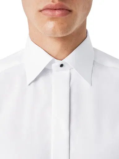 Eton Men's Contemporary-Fit Fly Front Formal Shirt - White - Size 15 | Thumbnail 5 Eton Men's Contemporary-Fit Fly Front Formal Shirt - White - Size 15 | Thumbnail 5