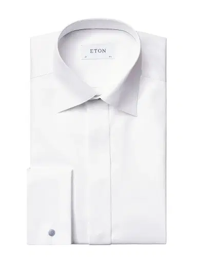 Eton Men's Contemporary-Fit Fly Front Formal Shirt - White - Size 15 | Thumbnail 1 Eton Men's Contemporary-Fit Fly Front Formal Shirt - White - Size 15 | Thumbnail 1