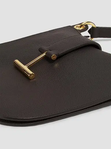 TOM FORD Women's Tara Grain Leather Crossbody Bag - Espresso | Thumbnail 6 TOM FORD Women's Tara Grain Leather Crossbody Bag - Espresso | Thumbnail 6