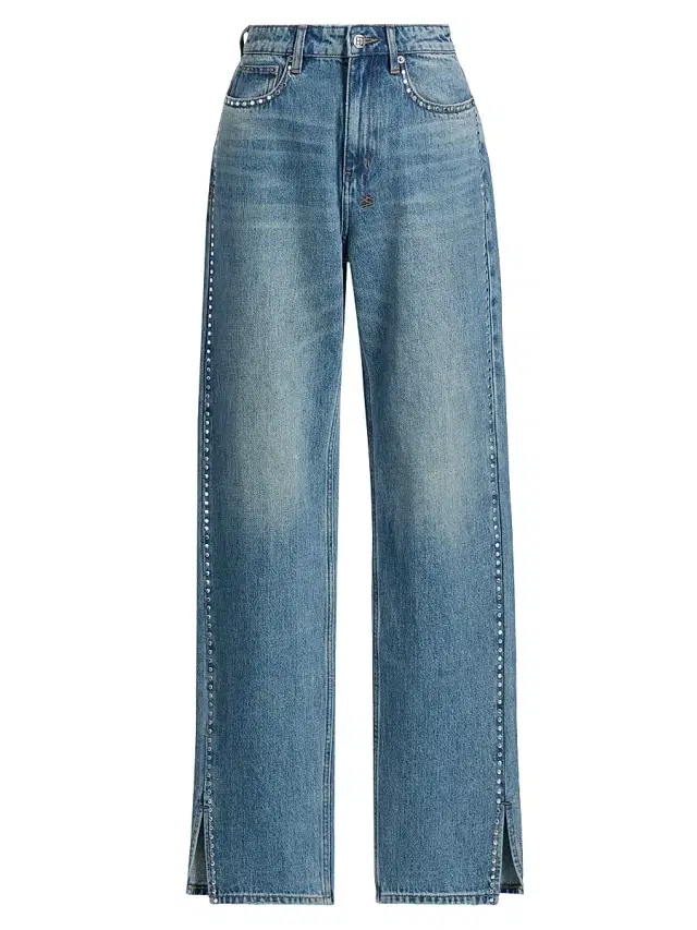 Ksubi Women's Neo-Nostalgia Playback Texas Studded Jeans - Denim