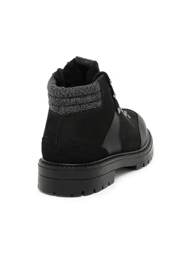 Pollini Men's Leather Ankle Boots - Black - Size 12 | Thumbnail 3