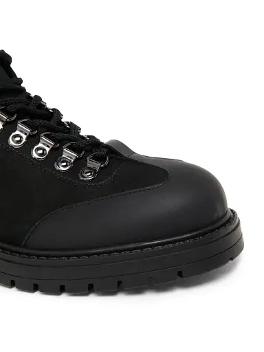 Pollini Men's Leather Ankle Boots - Black - Size 12 | Thumbnail 5