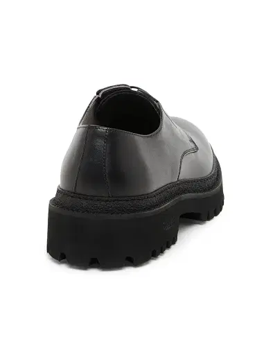 Pollini Men's Leather Oxford Loafers | Thumbnail 3