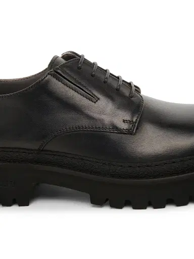 Pollini Men's Leather Oxford Loafers | Thumbnail 5