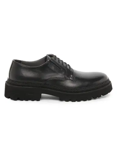 Pollini Men's Leather Oxford Loafers | Thumbnail 1