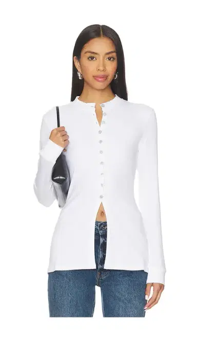 Aligne Daphne Rib Placket Top | Thumbnail 1