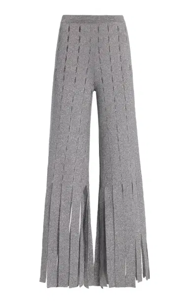ZANKOV Lisa Cutout Pants - Light Grey | Thumbnail 1