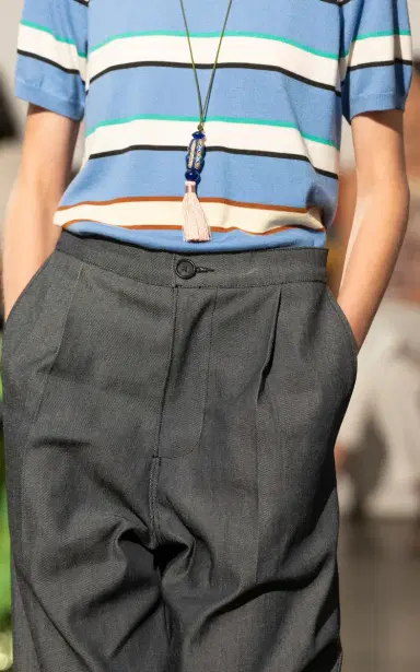 ZANKOV Sammy Cotton Pants - Blue | Thumbnail 2
