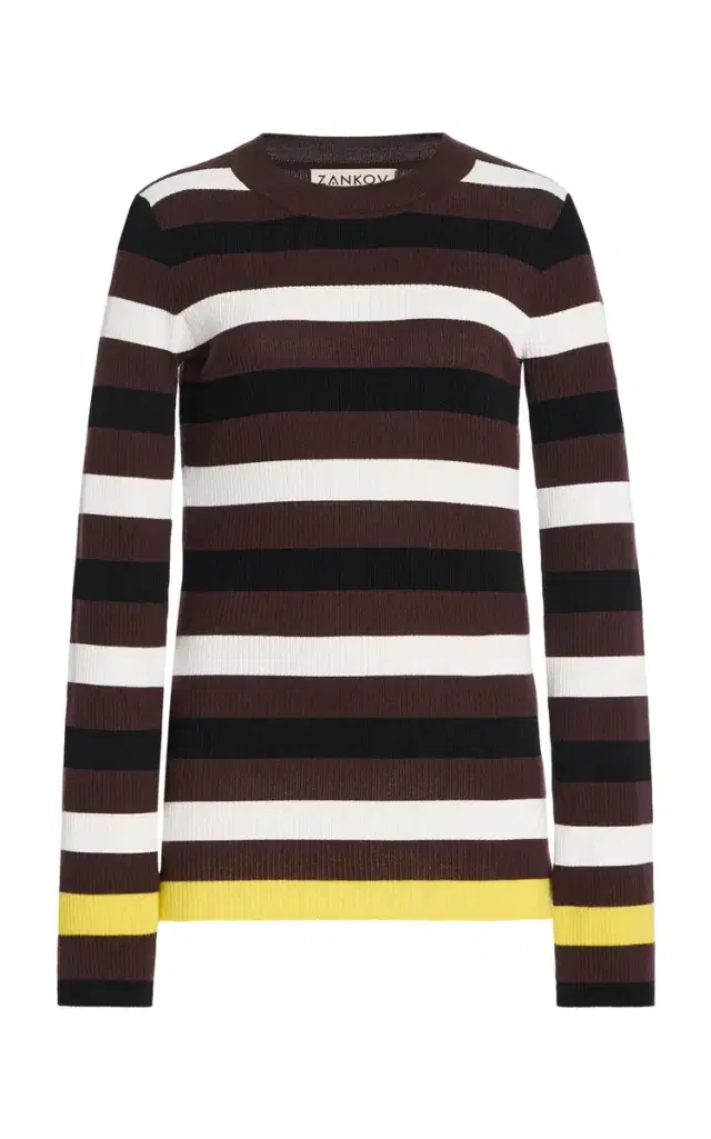 Zankov Cadanet Striped Wool Top