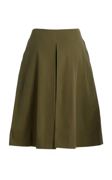 ZANKOV Louise Cotton Shorts - Green - XS | Thumbnail 4