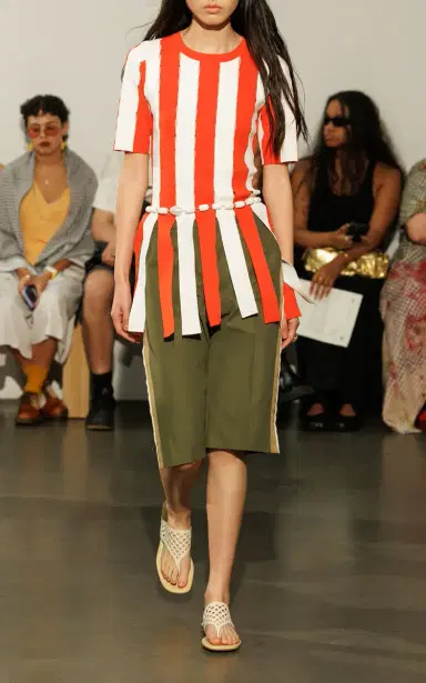 ZANKOV Lilou Cotton Shorts - Green - XS | Thumbnail 1